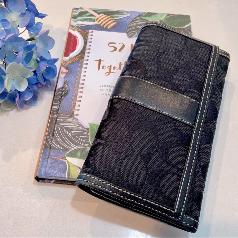 Coach Signature Monogram C Wallet - image 1